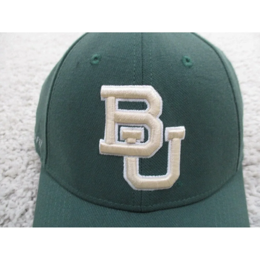 Baylor Bears Hat Cap Mens Green Fitted Nike Lightweight Football Logo Casual A3